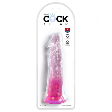 Фаллос King Cock Clear 8", Pipedream